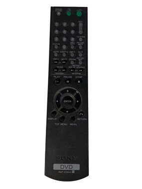 Sony RMT-D165A DVD Player Remote Control Replacement Black Tested OEM
